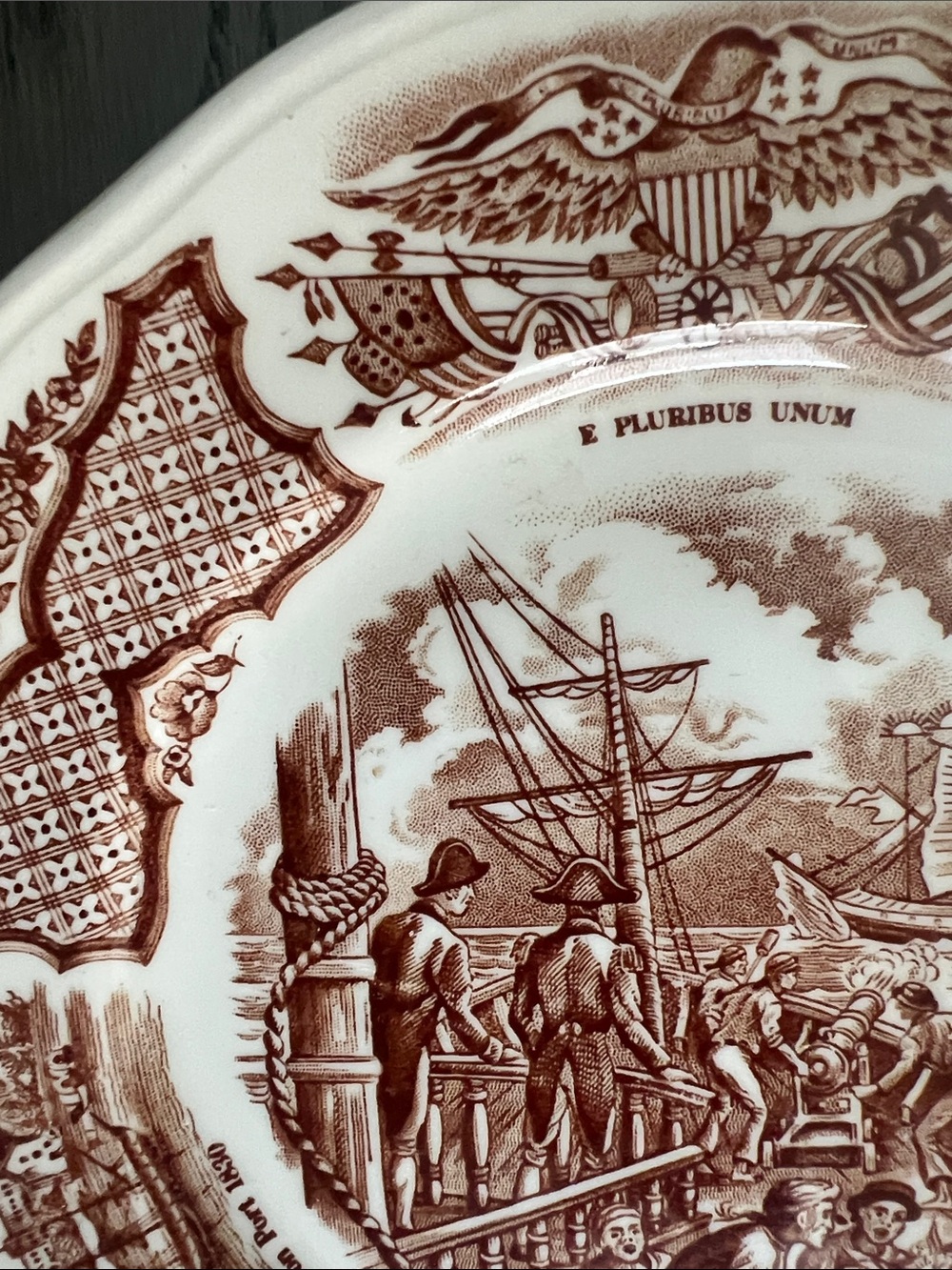 vintage 1960 Alfred Meakin Historic Plates - Set of 5 - Picture 6 of 8